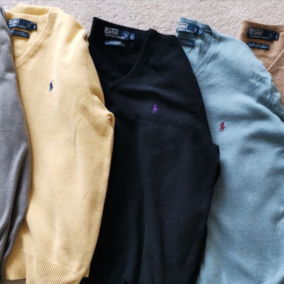 Polo Ralph Lauren Other - 5 Polo Ralph Lauren Regular Fit V-Neck Sweaters